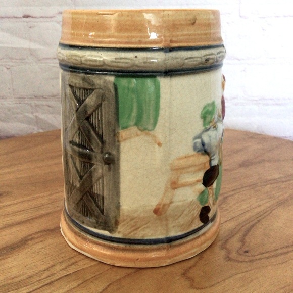 Vintage 1930’s Ceramic Beer Stein Mug - Japan - Picture 2 of 9